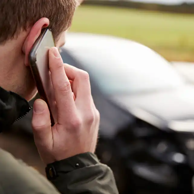 calling after a car accident